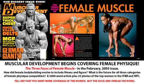 Muscular Development Three Faces of Female Muscle